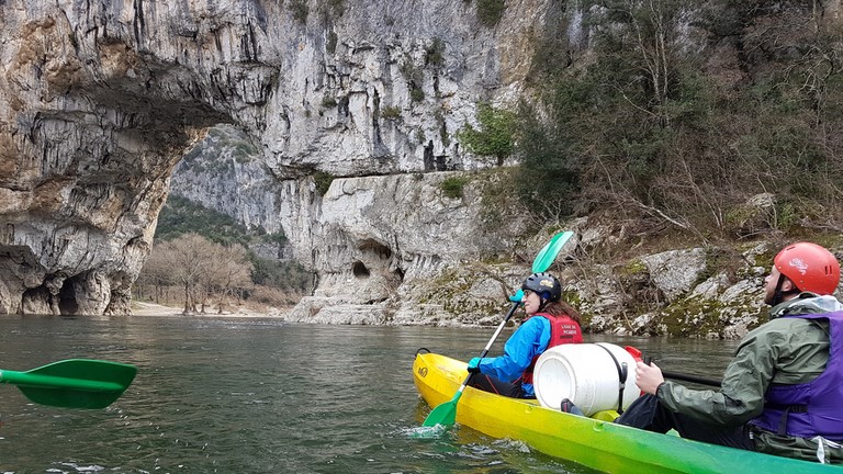 Famille canoe Voyage